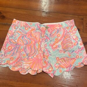 Lilly Pulitzer Pink and Blue Patterned Shorts